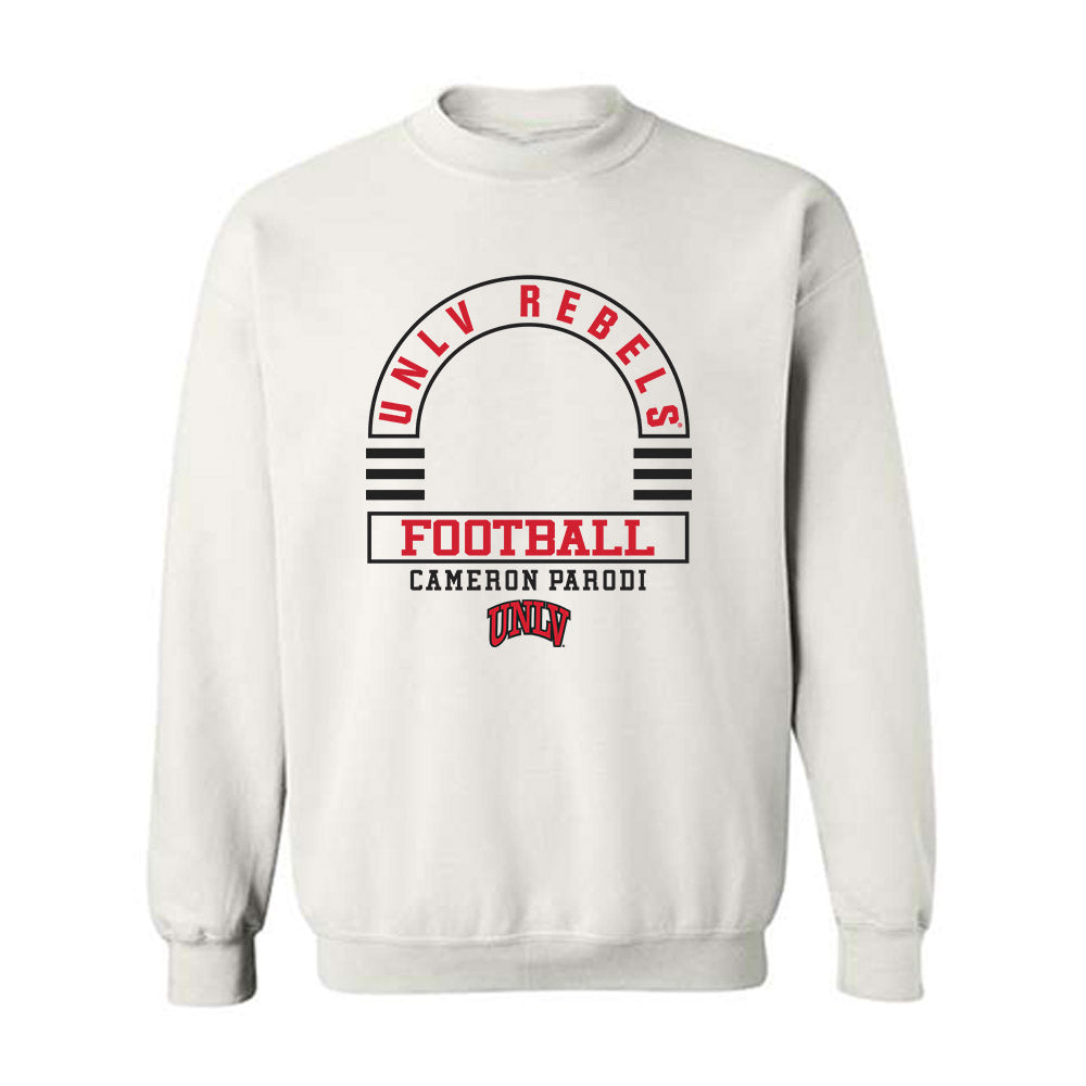 UNLV - NCAA Football : Cameron Parodi - Classic Fashion Shersey Crewneck Sweatshirt-0