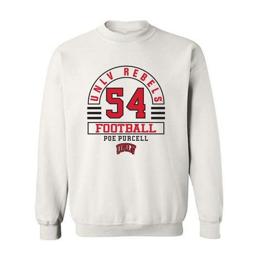 UNLV - NCAA Football : Poe Purcell - Classic Fashion Shersey Crewneck Sweatshirt-0