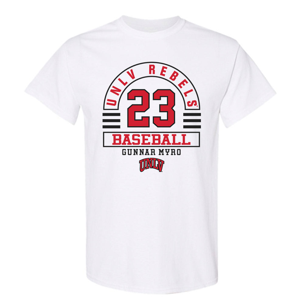 UNLV - NCAA Baseball : Gunnar Myro - Classic Fashion Shersey T-Shirt-0