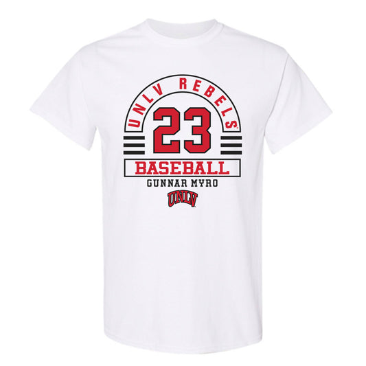 UNLV - NCAA Baseball : Gunnar Myro - Classic Fashion Shersey T-Shirt-0