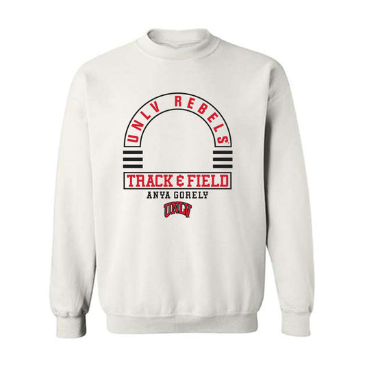UNLV - NCAA Women's Track & Field : Anya Gorely - Classic Fashion Shersey Crewneck Sweatshirt-0
