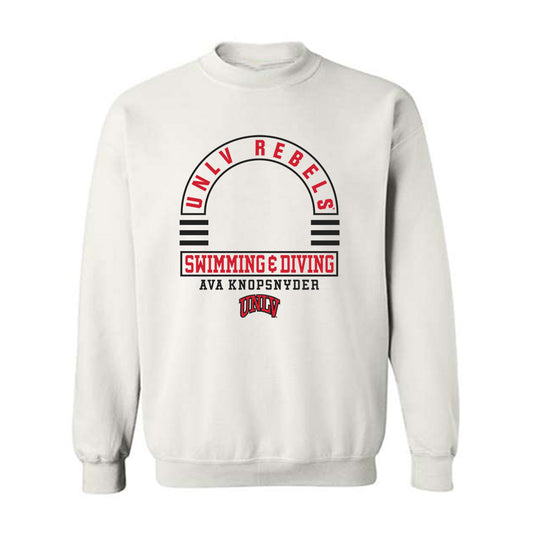 UNLV - NCAA Women's Swimming & Diving : Ava Knopsnyder - Classic Fashion Shersey Crewneck Sweatshirt-0