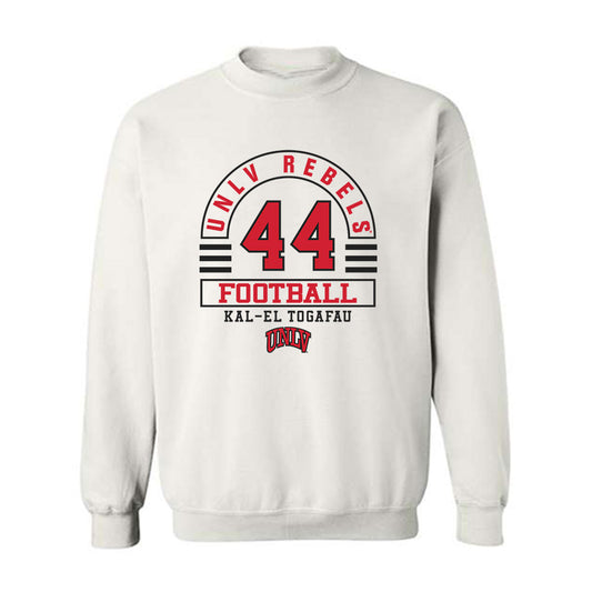 UNLV - NCAA Football : Kal-El Togafau - Classic Fashion Shersey Crewneck Sweatshirt-0