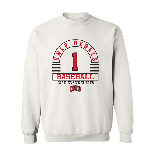UNLV - NCAA Baseball : Jase Evangelista - Classic Fashion Shersey Crewneck Sweatshirt-0
