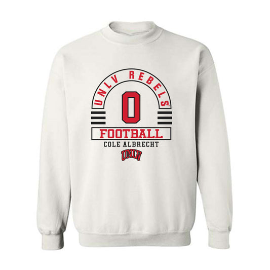 UNLV - NCAA Football : Cole Albrecht - Classic Fashion Shersey Crewneck Sweatshirt-0