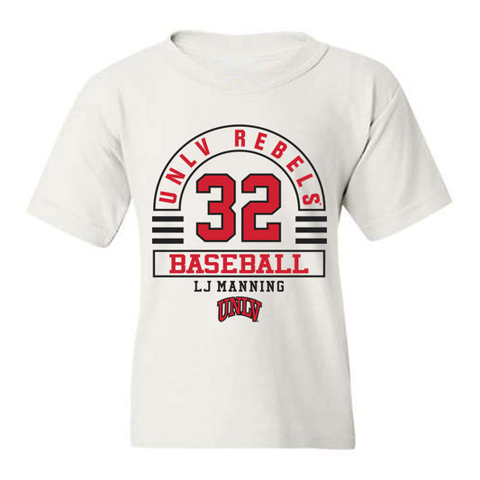UNLV - NCAA Baseball : LJ Manning - Classic Fashion Shersey Youth T-Shirt-0