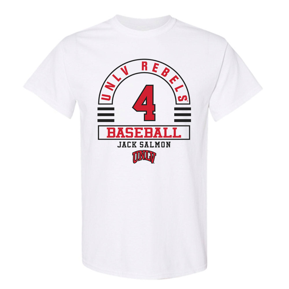 UNLV - NCAA Baseball : Jack Salmon - Classic Fashion Shersey T-Shirt-0