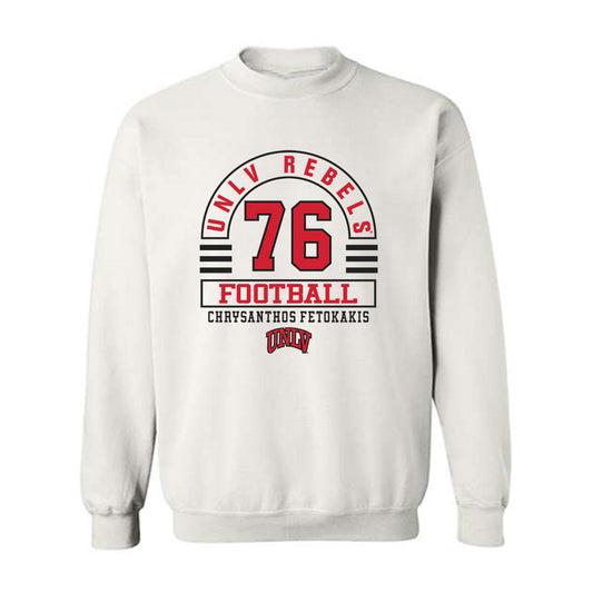 UNLV - NCAA Football : Chrysanthos Fetokakis - Classic Fashion Shersey Crewneck Sweatshirt-0