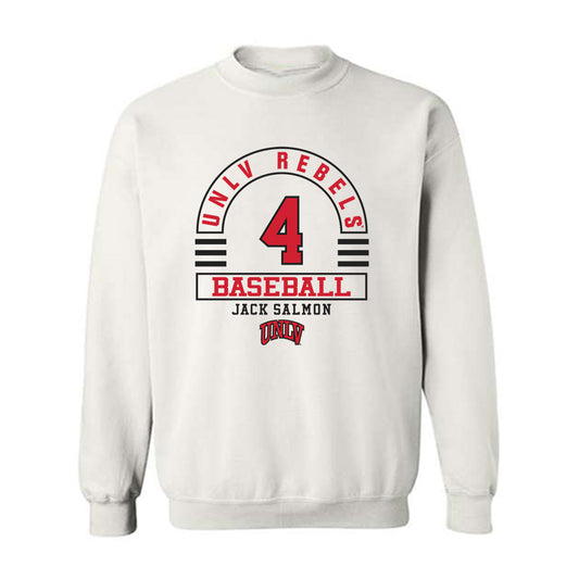 UNLV - NCAA Baseball : Jack Salmon - Classic Fashion Shersey Crewneck Sweatshirt-0