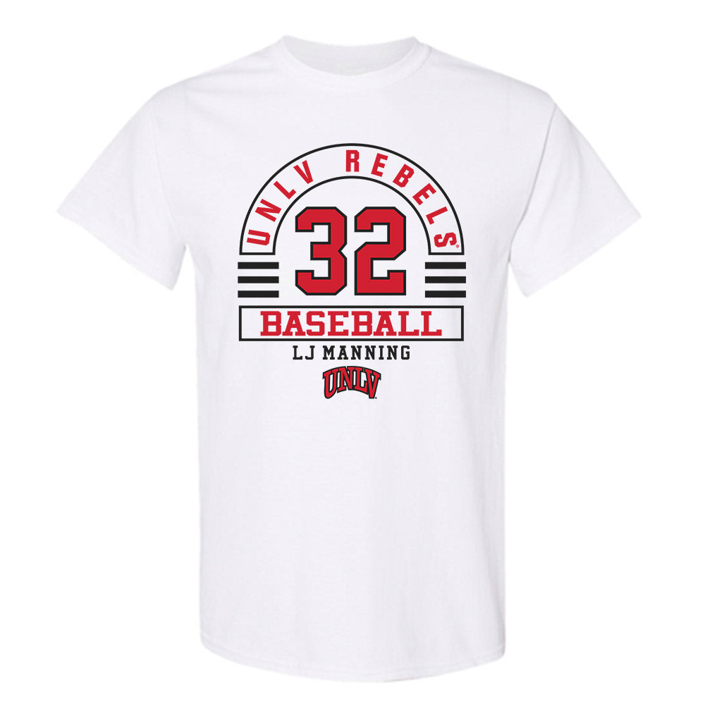 UNLV - NCAA Baseball : LJ Manning - Classic Fashion Shersey T-Shirt-0