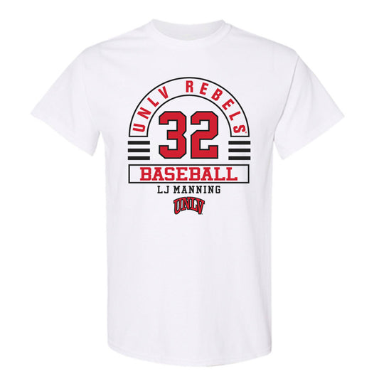 UNLV - NCAA Baseball : LJ Manning - Classic Fashion Shersey T-Shirt-0