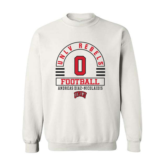 UNLV - NCAA Football : Andreas Diaz-Nicolaidis - Classic Fashion Shersey Crewneck Sweatshirt-0