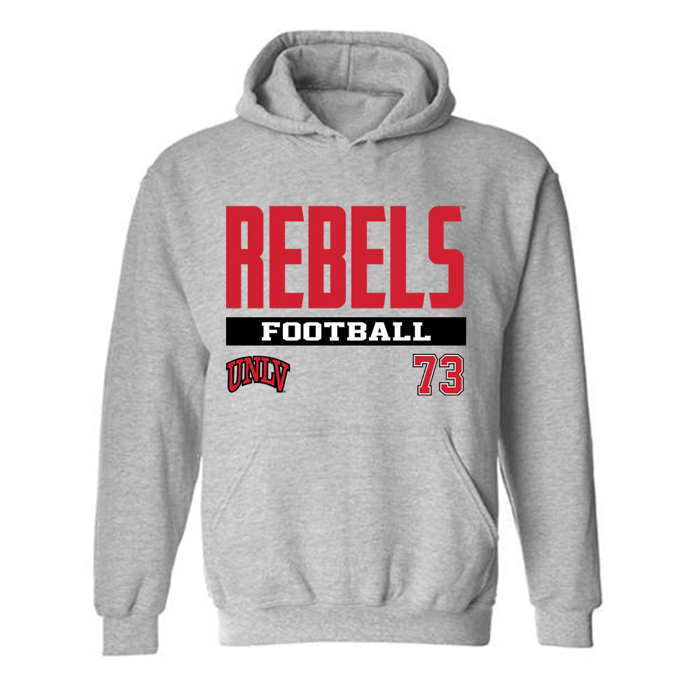 UNLV - NCAA Football : Jesus Garcia II - Classic Fashion Shersey Hooded Sweatshirt-0