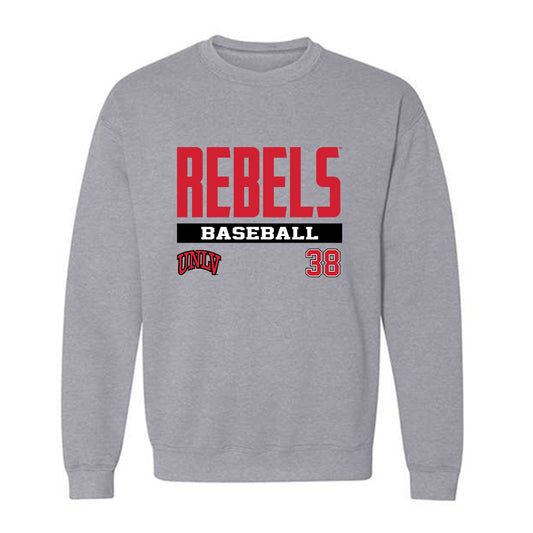 UNLV - NCAA Baseball : Jacob Gomberg - Classic Fashion Shersey Crewneck Sweatshirt-0