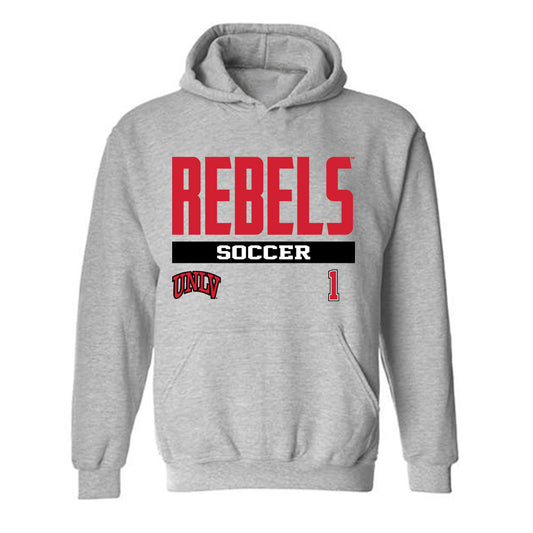 UNLV - NCAA Women's Soccer : Riley Hodson - Classic Fashion Shersey Hooded Sweatshirt-0