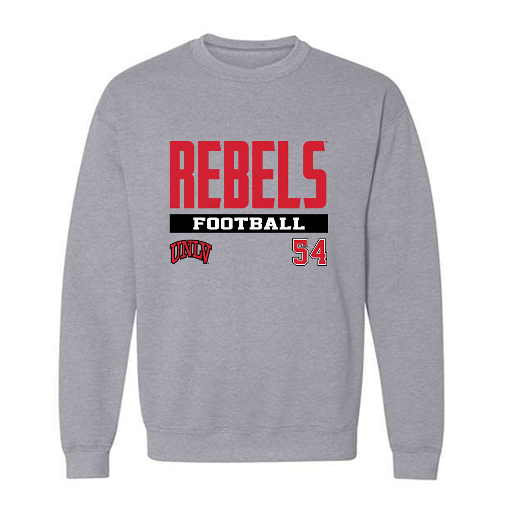 UNLV - NCAA Football : Poe Purcell - Classic Fashion Shersey Crewneck Sweatshirt-0