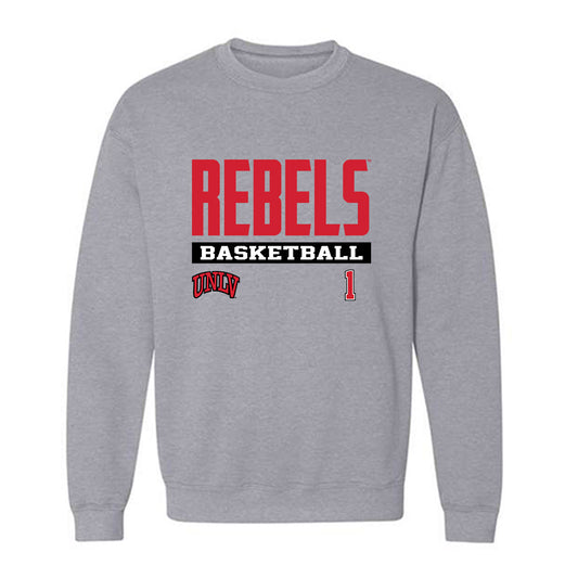 UNLV - NCAA Men's Basketball : Ladji Dembele - Classic Fashion Shersey Crewneck Sweatshirt-0