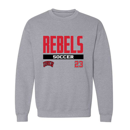 UNLV - NCAA Men's Soccer : Jayse Rand - Classic Fashion Shersey Crewneck Sweatshirt-0