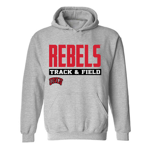 UNLV - NCAA Women's Track & Field : Jasmine Harris - Classic Fashion Shersey Hooded Sweatshirt-0