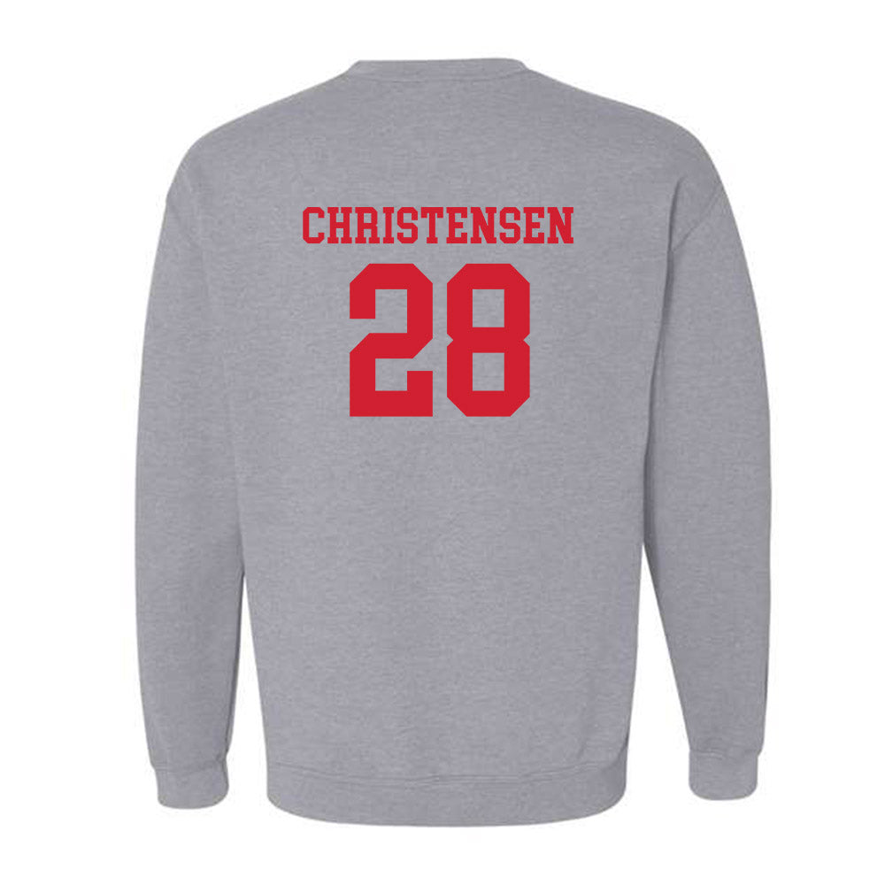 UNLV - NCAA Football : Logan Christensen - Classic Shersey Crewneck Sweatshirt-1