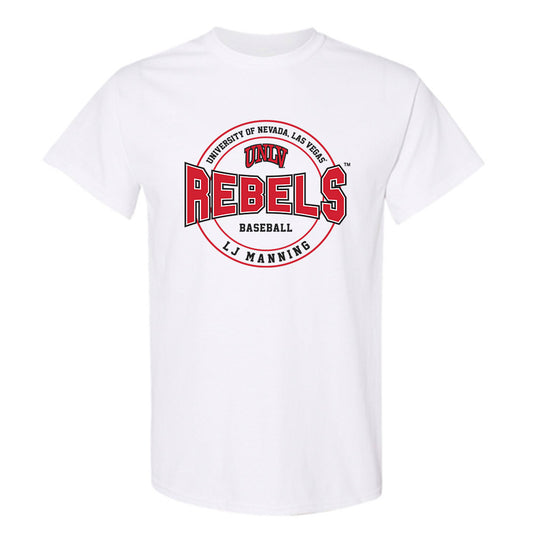 UNLV - NCAA Baseball : LJ Manning - Classic Shersey T-Shirt-0