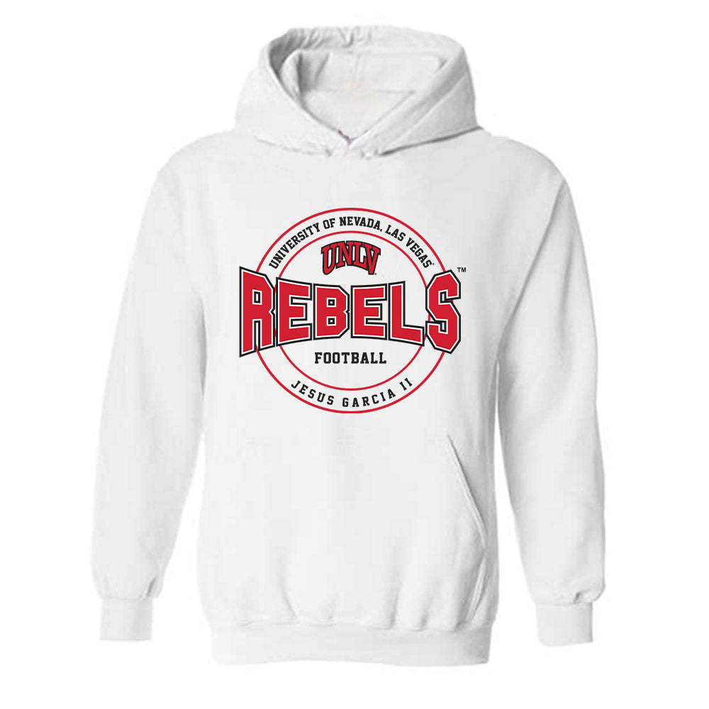 UNLV - NCAA Football : Jesus Garcia II - Classic Shersey Hooded Sweatshirt-0