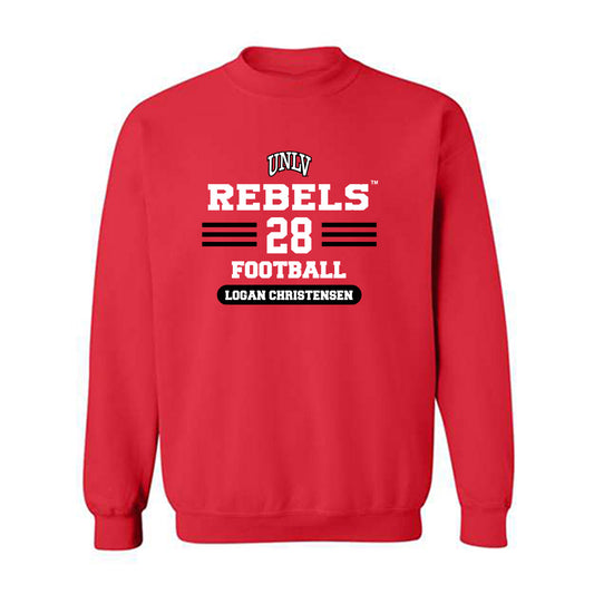 UNLV - NCAA Football : Logan Christensen - Classic Shersey Crewneck Sweatshirt-0