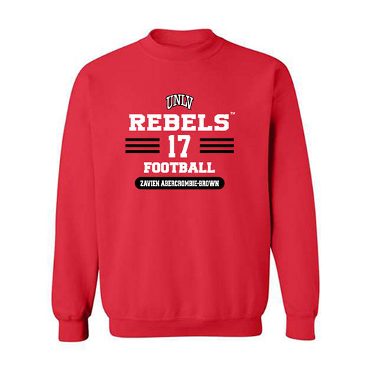 UNLV - NCAA Football : Zavien Abercrombie-Brown - Classic Shersey Crewneck Sweatshirt-0