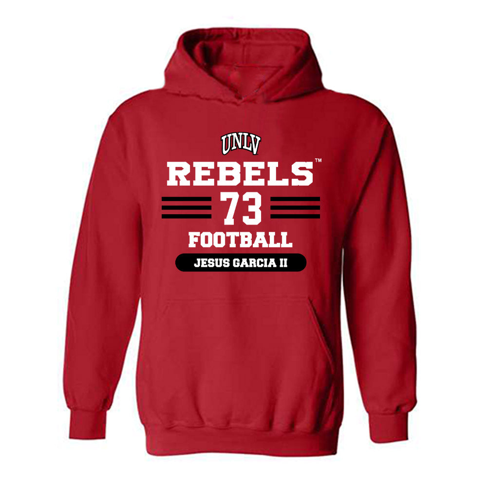 UNLV - NCAA Football : Jesus Garcia II - Classic Shersey Hooded Sweatshirt-0