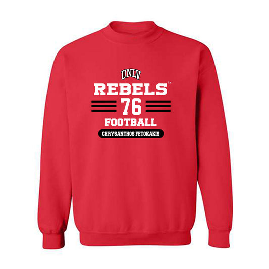 UNLV - NCAA Football : Chrysanthos Fetokakis - Classic Shersey Crewneck Sweatshirt-0