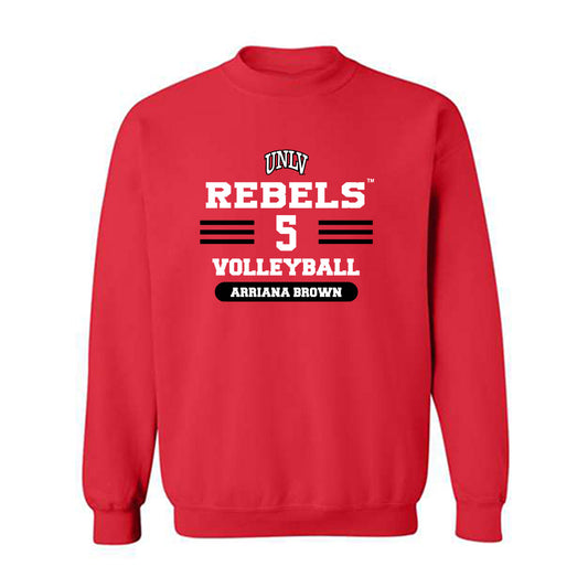UNLV - NCAA Women's Volleyball : Arriana Brown - Classic Shersey Crewneck Sweatshirt-0
