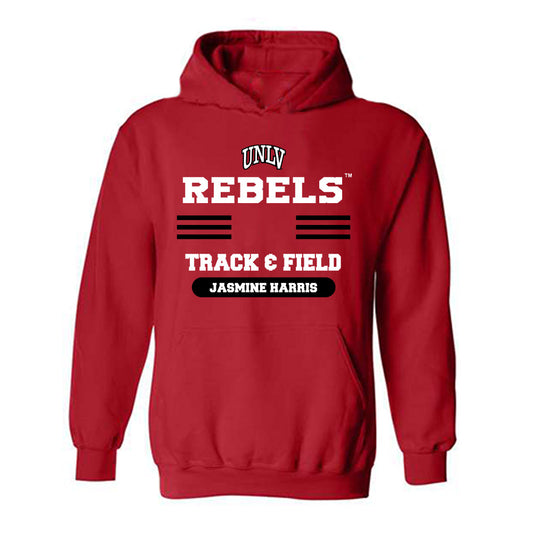 UNLV - NCAA Women's Track & Field : Jasmine Harris - Classic Shersey Hooded Sweatshirt-0