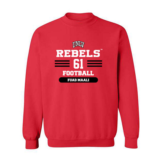 UNLV - NCAA Football : Fuad Maali - Classic Shersey Crewneck Sweatshirt-0