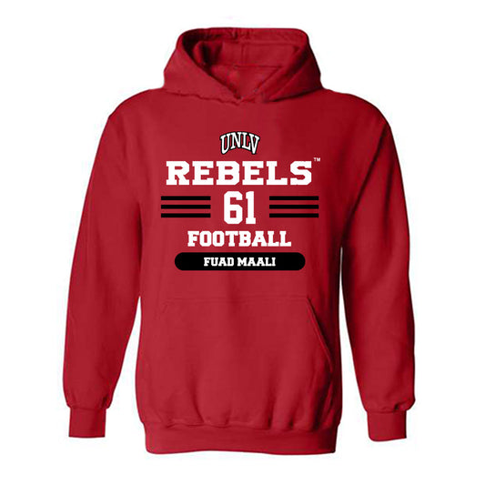 UNLV - NCAA Football : Fuad Maali - Classic Shersey Hooded Sweatshirt-0