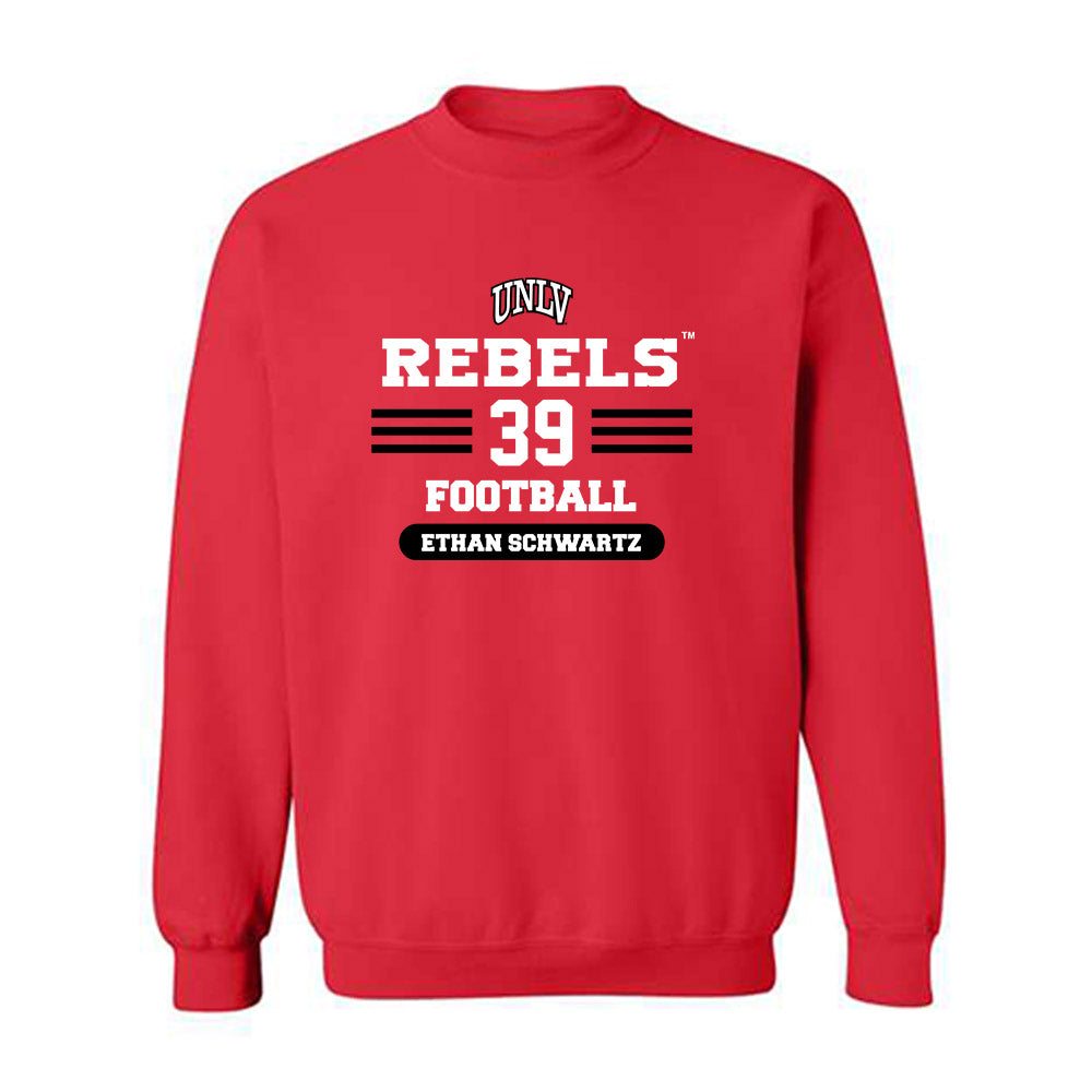 UNLV - NCAA Football : Ethan Schwartz - Classic Shersey Crewneck Sweatshirt-0
