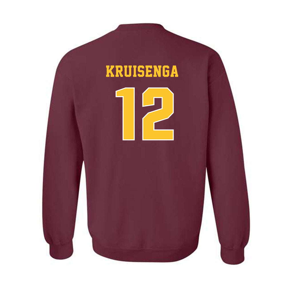 Central Michigan - NCAA Football : Camden Kruisenga - Classic Fashion Shersey Crewneck Sweatshirt-1