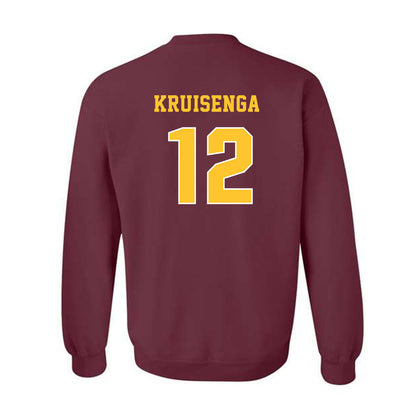 Central Michigan - NCAA Football : Camden Kruisenga - Classic Fashion Shersey Crewneck Sweatshirt-1