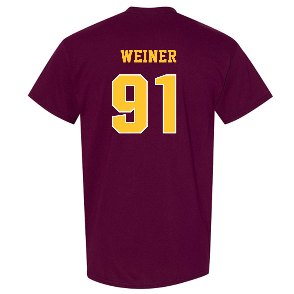 Central Michigan - NCAA Football : Aaron Weiner - Classic Fashion Shersey T-Shirt-1