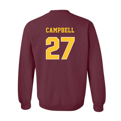 Central Michigan - NCAA Football : Tysen Campbell - Classic Fashion Shersey Crewneck Sweatshirt-1