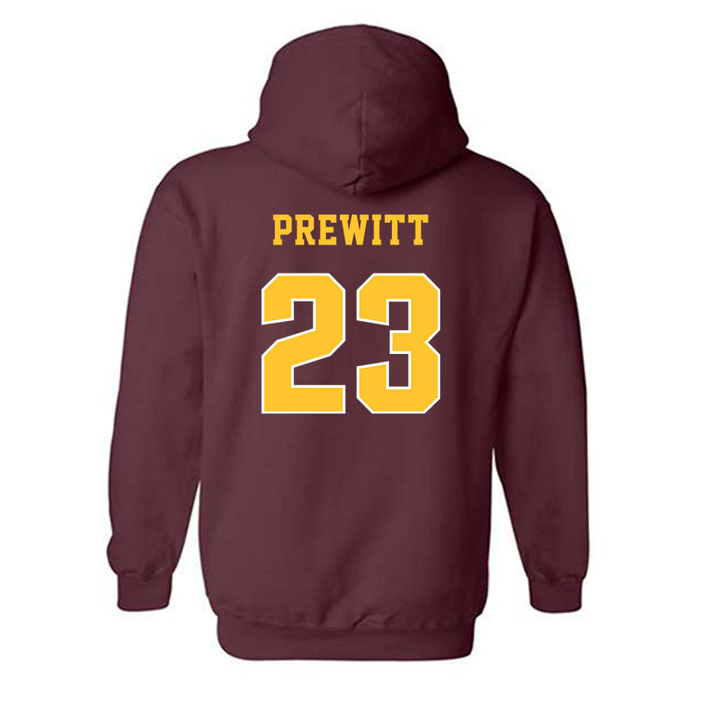 Central Michigan - NCAA Women's Basketball : Demetria Prewitt - Classic Fashion Shersey Hooded Sweatshirt-1