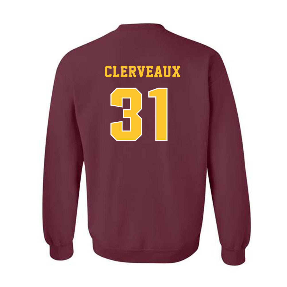 Central Michigan - NCAA Football : Jayden Clerveaux - Classic Fashion Shersey Crewneck Sweatshirt-1