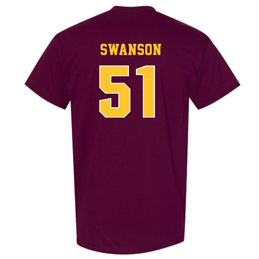 Central Michigan - NCAA Football : Landon Swanson - Classic Fashion Shersey T-Shirt-1