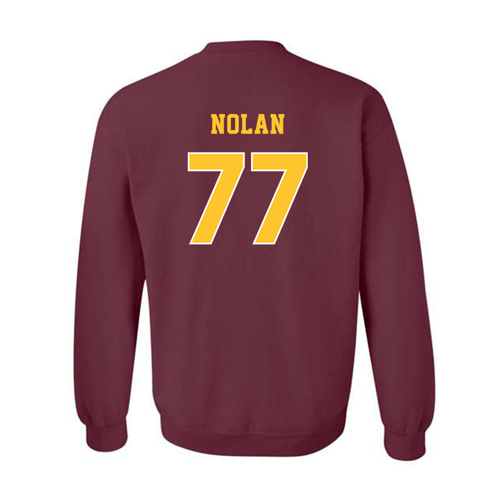 Central Michigan - NCAA Football : Jack Nolan - Classic Fashion Shersey Crewneck Sweatshirt-1
