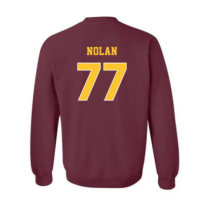Central Michigan - NCAA Football : Jack Nolan - Classic Fashion Shersey Crewneck Sweatshirt-1