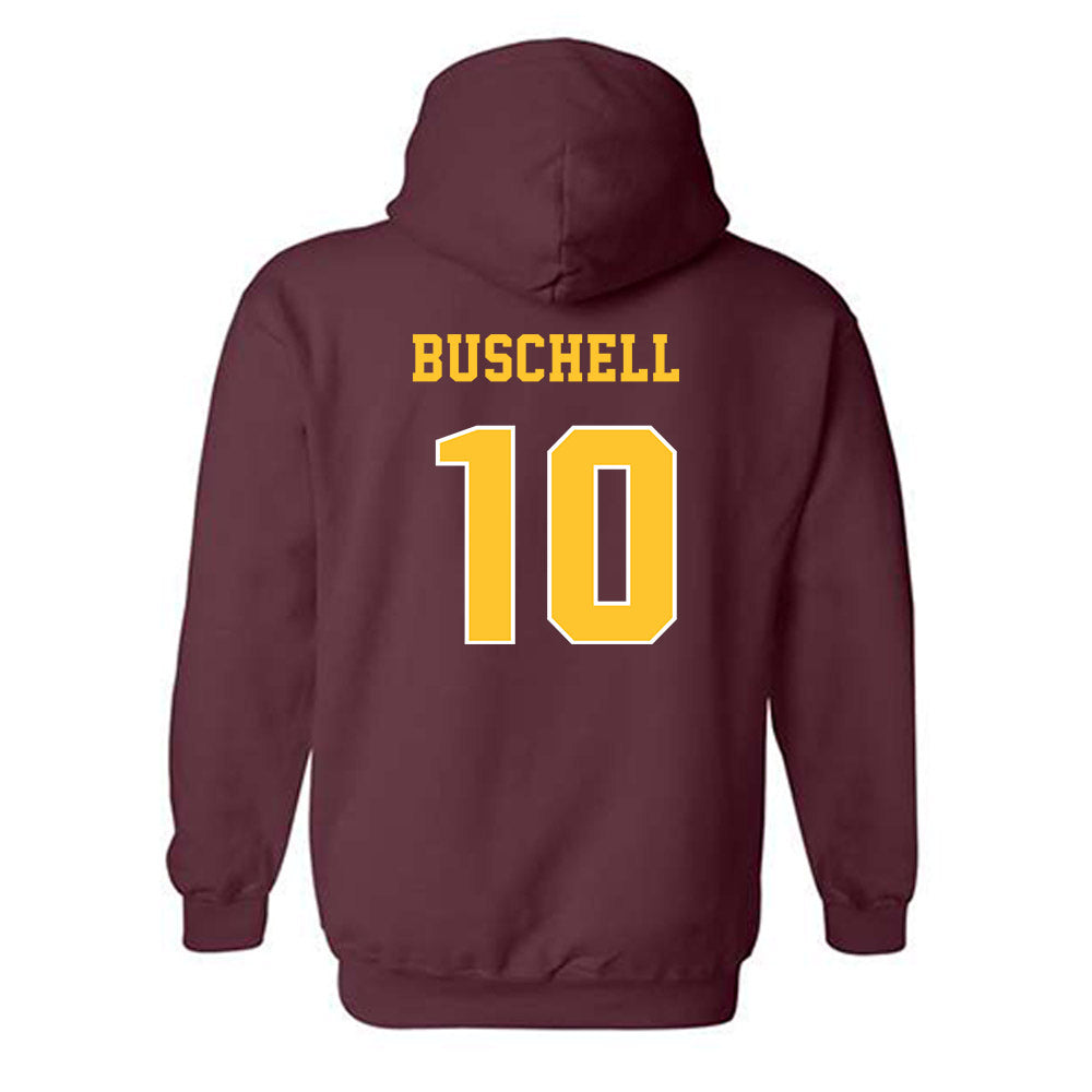 Central Michigan - NCAA Women's Basketball : Rylan Buschell - Classic Fashion Shersey Hooded Sweatshirt-1