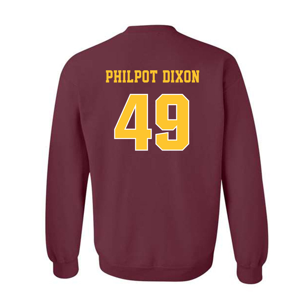Central Michigan - NCAA Football : Jason Philpot Dixon - Classic Fashion Shersey Crewneck Sweatshirt-1