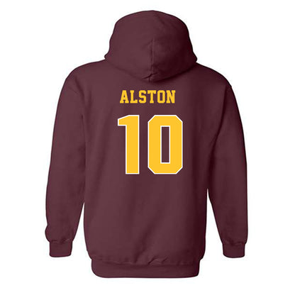 Central Michigan - NCAA Football : Jeremiah Alston - Classic Fashion Shersey Hooded Sweatshirt-1