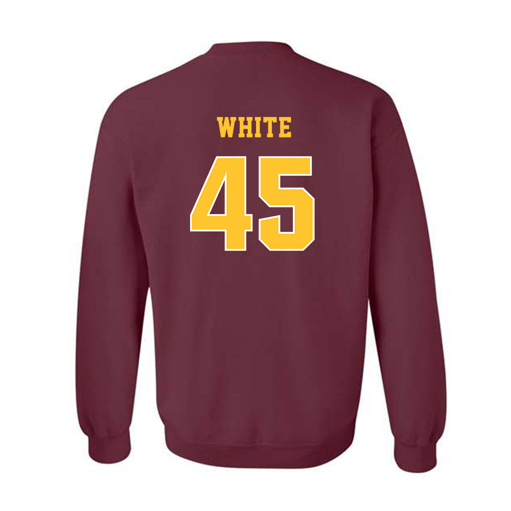 Central Michigan - NCAA Football : Xavier White - Classic Fashion Shersey Crewneck Sweatshirt-1
