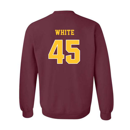 Central Michigan - NCAA Football : Xavier White - Classic Fashion Shersey Crewneck Sweatshirt-1
