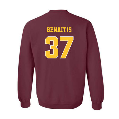 Central Michigan - NCAA Football : Colton Benaitis - Classic Fashion Shersey Crewneck Sweatshirt-1